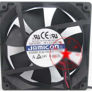 JAMICON JF1225B2H 24V 0.25A 2wires Cooling fan -Used