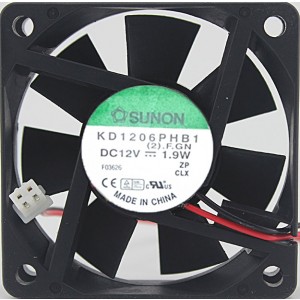 SUNON KD1206PHB1 12V 1.9W 3wires cooling fan