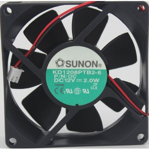 SUNON KD1208PTB2-6 12V 2.0W 2wires Cooling Fan