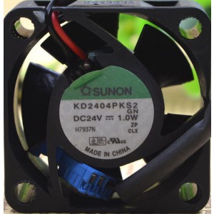 SUNON KD2404PKS2 24V 1.0W 2wires cooling fan