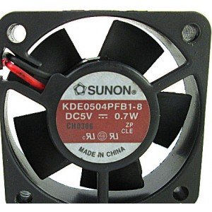 Sunon KDE0504PFB1-8 5V 0.7W 2wires Cooling Fan
