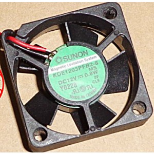 Sunon KDE1203PFB2-8 12V 0.07A 0.8W 2wires Cooling Fan