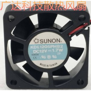 Sunon KDE1205PHB2 12V 140mA 1.7W Cooling Fan