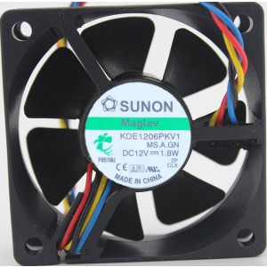 SUNON KDE1206PKV1 12V 1.8W 3wires 4wires cooling fan