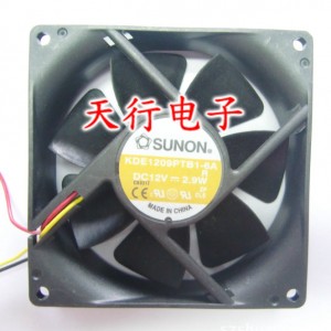 Sunon KDE1209PTB1-6AR 12V 2.9W 3wires Cooling Fan