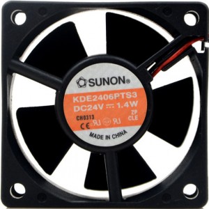 SUNON KDE2406PTS3 24V 1.4W 2wires Cooling Fan