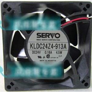 SERVO KLDC24Z4-913A 24V 0.18A 4.5W 2wires cooling fan