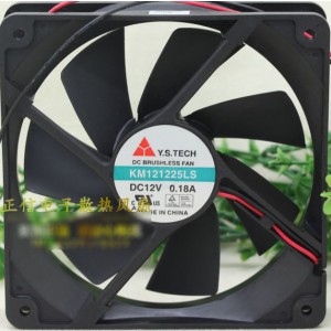Y.S.TECH KM121225LS 12V 0.18A 2wires Cooling Fan