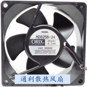 ORIX MD825B-24 24V 0.14A 2wires Cooling Fan