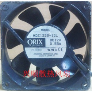 ORIX MDE1225-12L 12V 0.58A 2wires cooling fan