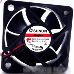 SUNON ME50151V1-000U-A99 12V 0.8W 2 wires Cooling Fan