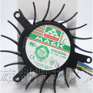 Magic MGT5012XB-W10 12V 0.19A 4wires Cooling Fan