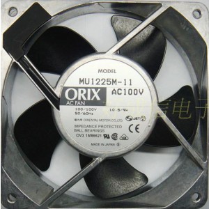 ORIX MU1225M-11 100V 0.14/0.12A 10.5/9W 2wires Cooling Fan