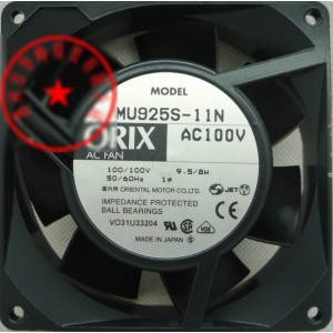 ORIX MU925S-11N 100V 9.5W 8W 2wires Cooling fan
