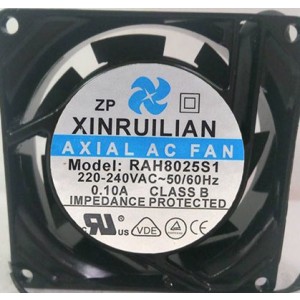 RUILIAN RAH8025S1 220/240V 0.10A 2wires cooling fan