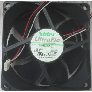 Nidec T80T12MUA7-52 12V 0.19A 3wires cooling fan