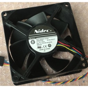 Nidec T92C12MS1A7-57A02 12V 0.55A 4wires Cooling Fan