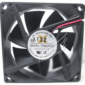 TONON TD8025HS 12V 0.17A 2wires cooling fan