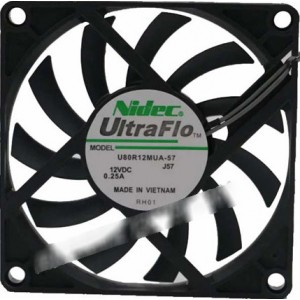 NIDEC U80R12MUA-57 12V 0.25A 2 wires Cooling Fan