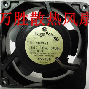 IKURA FAN UN3951 200V 0.05A 11/10W Cooling Fan