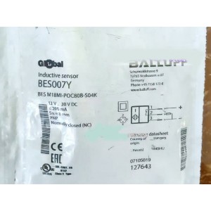 BALLUFF BES007Y BES M18MI-POC80B-S04K Inductive Proximity Switch - Original New