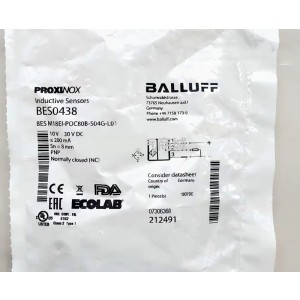 BALLUFF BES0438 BES M18EI-POC80B-S04G-L01 Inductive Proximity Switch - Original New