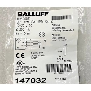 BALLUFF BLE 12M-PA-1PD-S4-C BOS00UE Photoelectric Switch Sensor - Original New