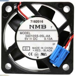 NMB 04010SS-05L-AA 5V 0.13A  2wires Cooling Fan