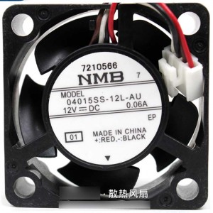 NMB 04015SS-12L-AU 12V 0.06A  4wires Cooling Fan