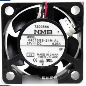 NMB 04015SS-24M-AL 24V 0.06A  3wires Cooling Fan