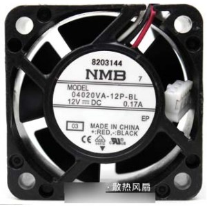 NMB 04020VA-12P-BL 12V 0.17A 3wires Cooling Fan