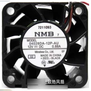 NMB 04028DA-12P-AU 12V 0.88A  4wires Cooling Fan