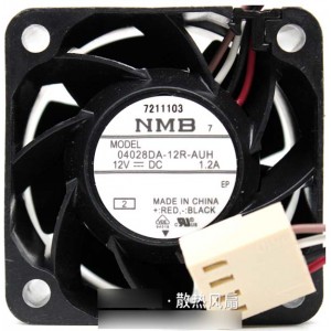 NMB 04028DA-12R-AUH 12V 1.2A  4wires Cooling Fan