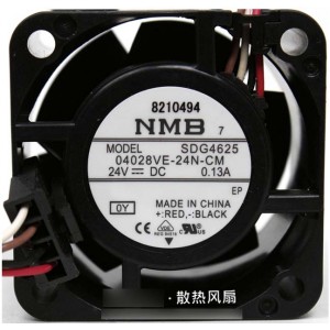 NMB 04028VE-24N-CM 24V 0.13A  4wires Cooling Fan