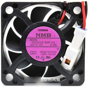 NMB 05020VE-24R-CA 24V 0.19A  2wires Cooling Fan