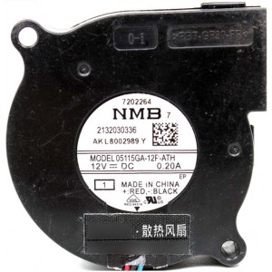 NMB 05115GA-12F-ATH 12V 0.2A  3wires Cooling Fan