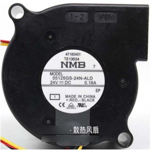 NMB 05125GS-24N-ALD 24V 0.16A  3wires Cooling Fan