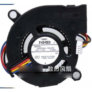 NMB 05630GA-12N-AU 12V 0.24A  4wires Cooling Fan