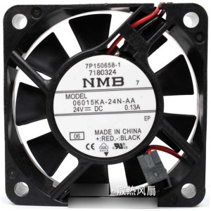 NMB 06015KA-24N-AA 24V 0.13A  2wires Cooling Fan