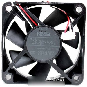 NMB 06015RM-24L-AL 24V 0.05A  3wires Cooling Fan