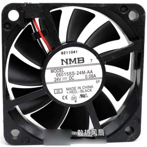 NMB 06015SS-24M-AA 24V 0.08A  2wires Cooling Fan