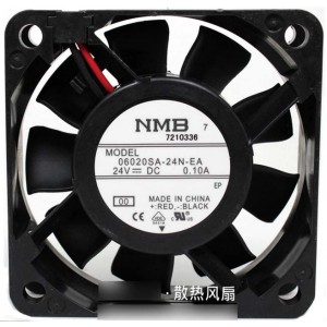 NMB 06020SA-24N-EA 24V 0.1A  2wires Cooling Fan