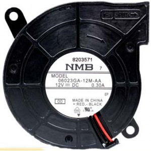 NMB 06023GA-12M-AA 12V 0.3A  2wires Cooling Fan