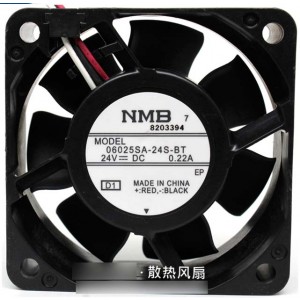 NMB 06025SA-24S-BT 24V 0.22A  3wires Cooling Fan