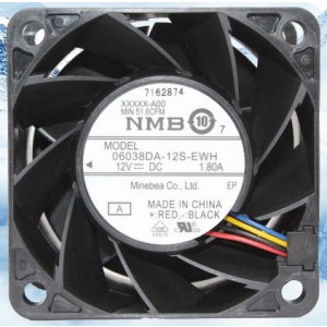 NMB 06038DA-12S-EWH 12V 1.8A 4wires Cooling Fan - Picture need