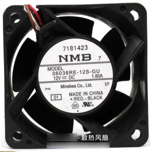 NMB 06038DA-12S-GU 12V 1.8A  4wires Cooling Fan
