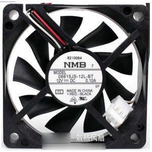 NMB 06615JS-12L-BT 12V 0.1A  2wires Cooling Fan