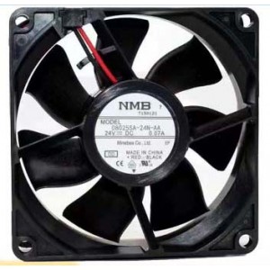 NMB 08025SA-24N-AA 24V 0.07A  2wires Cooling Fan