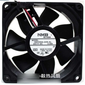 NMB 08025SA-24N-AL 24V 0.09A  3wires Cooling Fan