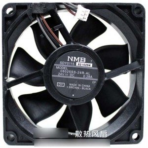 NMB 08025SS-24R-AL 24V 0.28A  3wires Cooling Fan